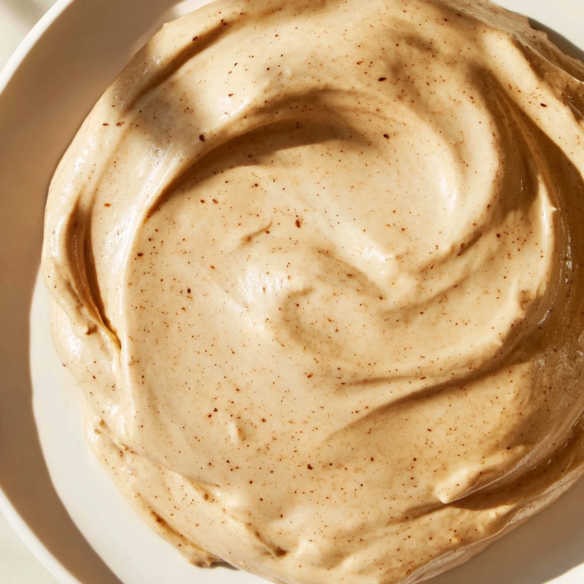 Rich, spiced Gingerbread Frosting, fluffy and creamy, perfect for your holiday baking creations.