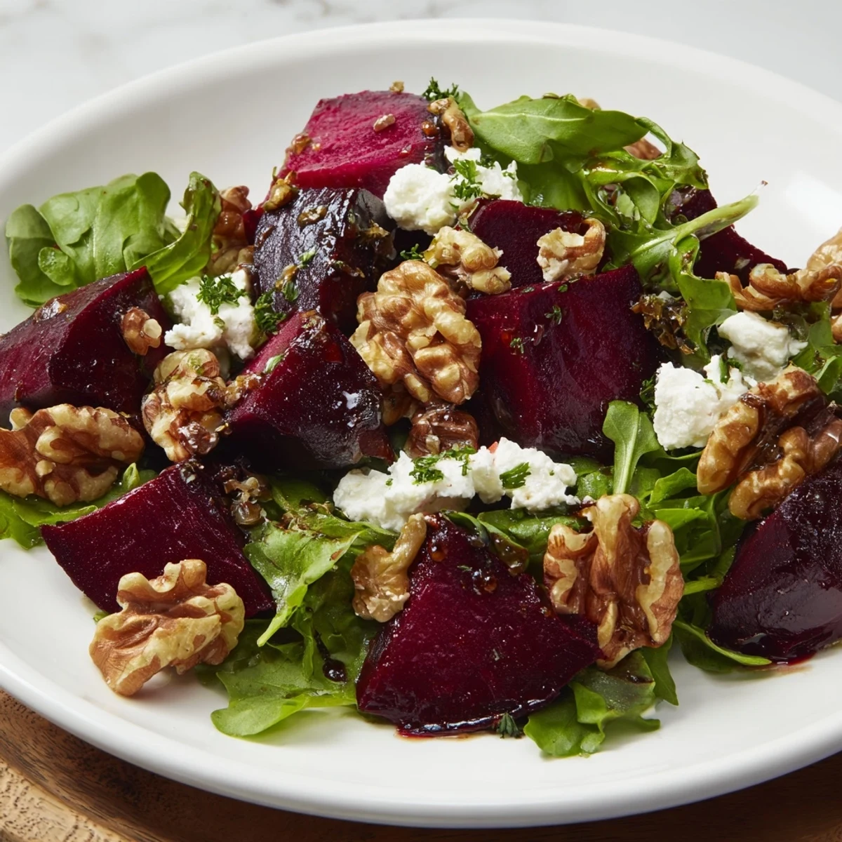 Roasted Beet Walnut Salad
