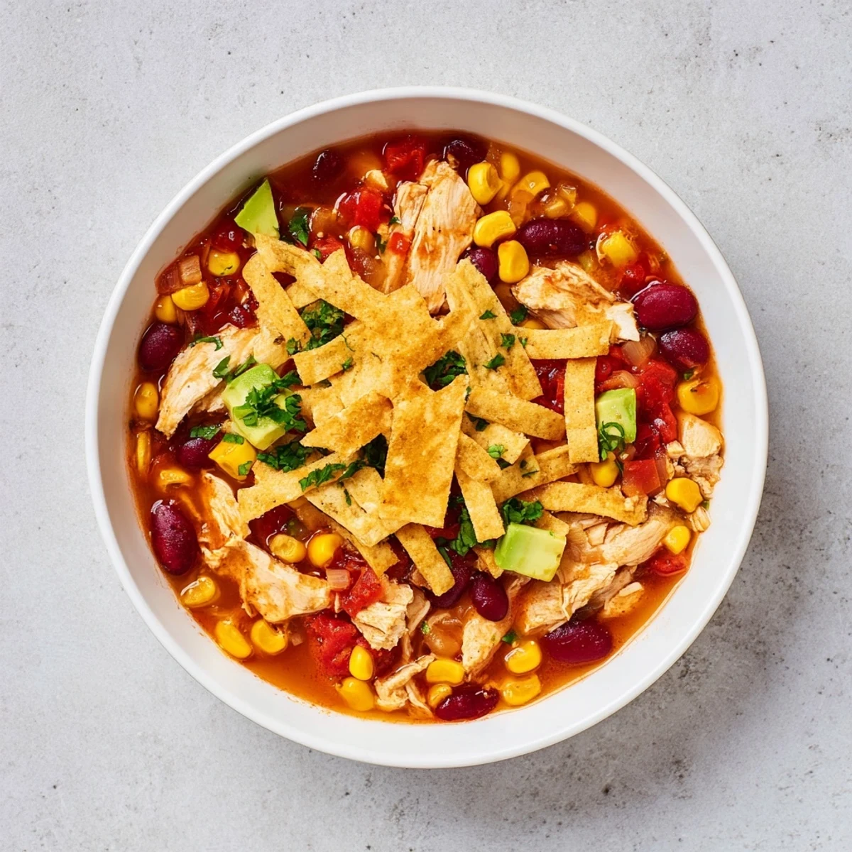 Spicy Chicken Tortilla Soup