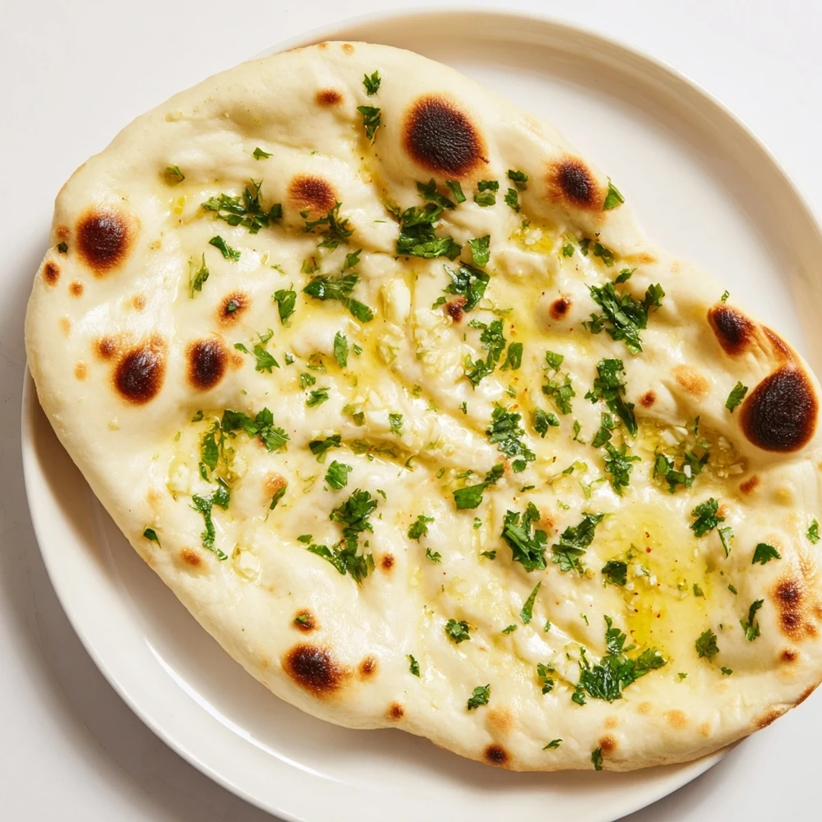 Garlic Naan Bread Cilantro