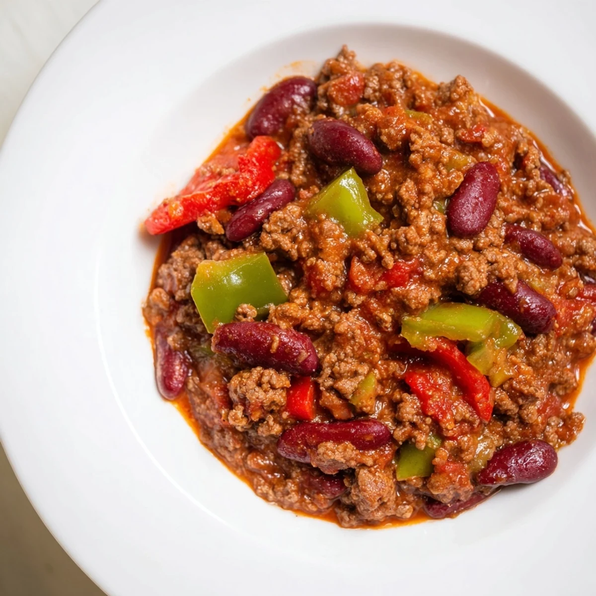 Spicy Beef Chili Kidney Beans