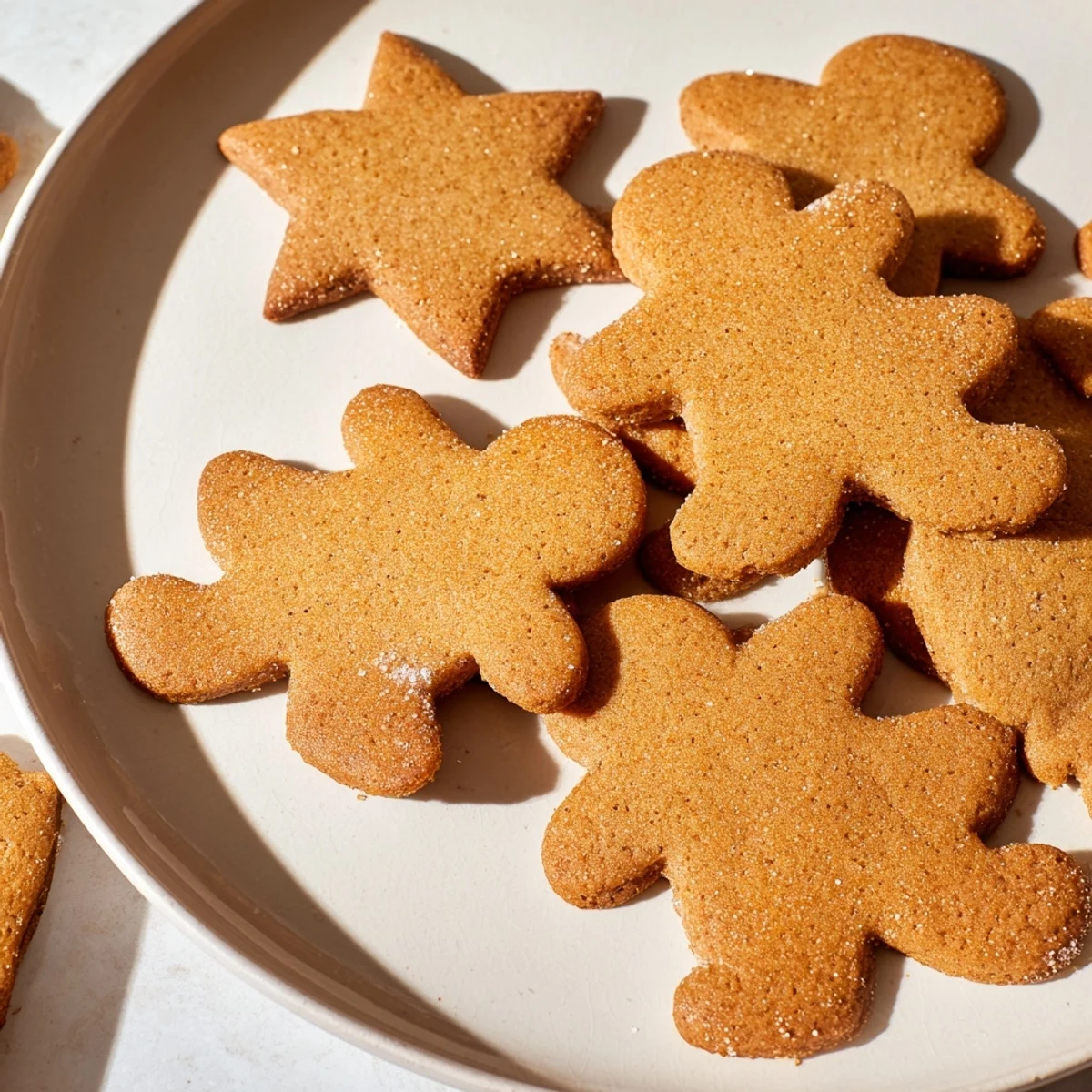 A beautifully stacked jar of gingerbread baking mix, perfect for easy homemade cookie baking.