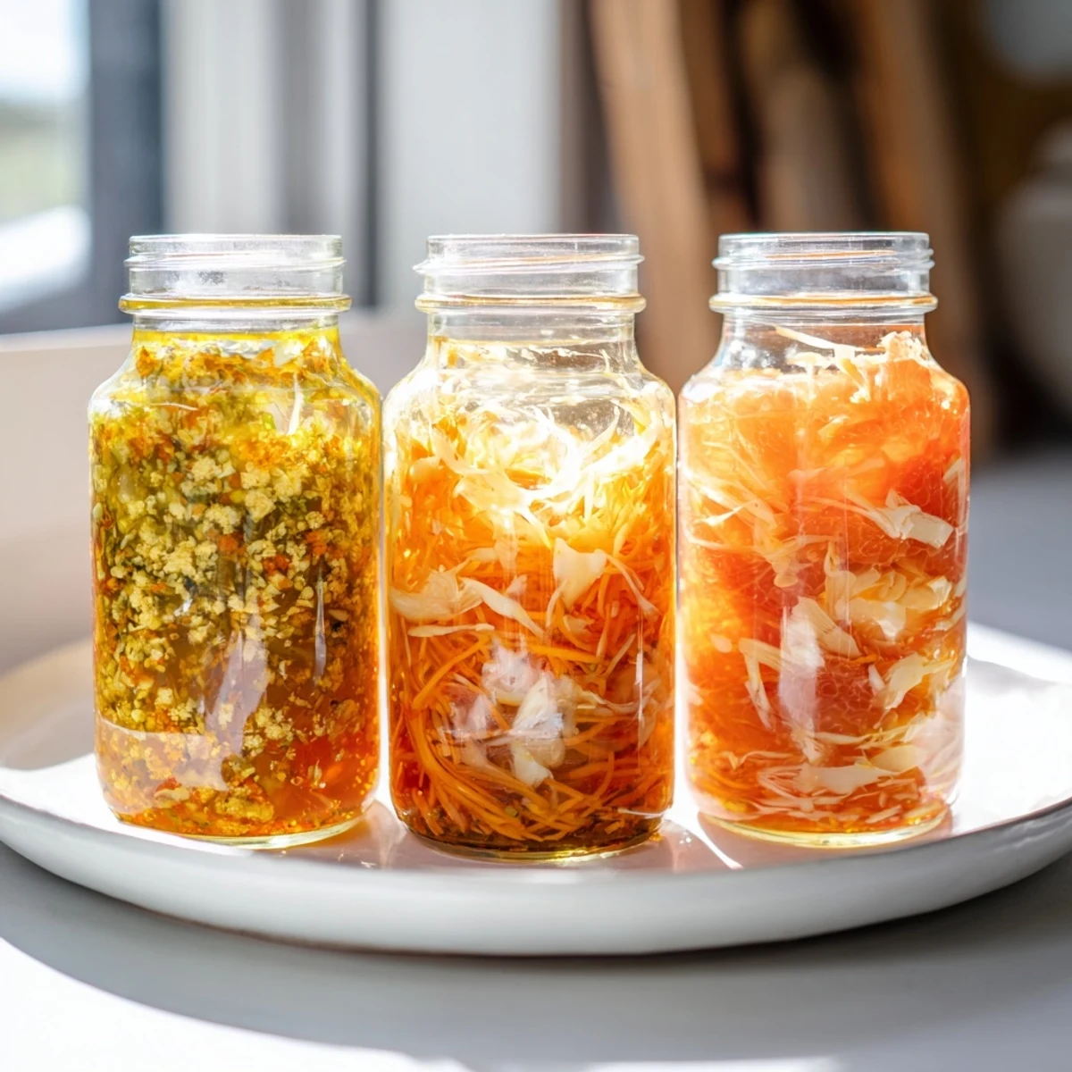 A close-up of fresh Citrus Dressings, showing bright colors and textures perfect for spring meals.