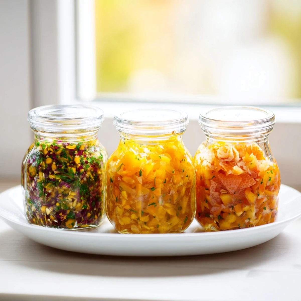 Vibrant Citrus Dressings: a collection of homemade, zesty dressings ready to brighten up any salad dish.