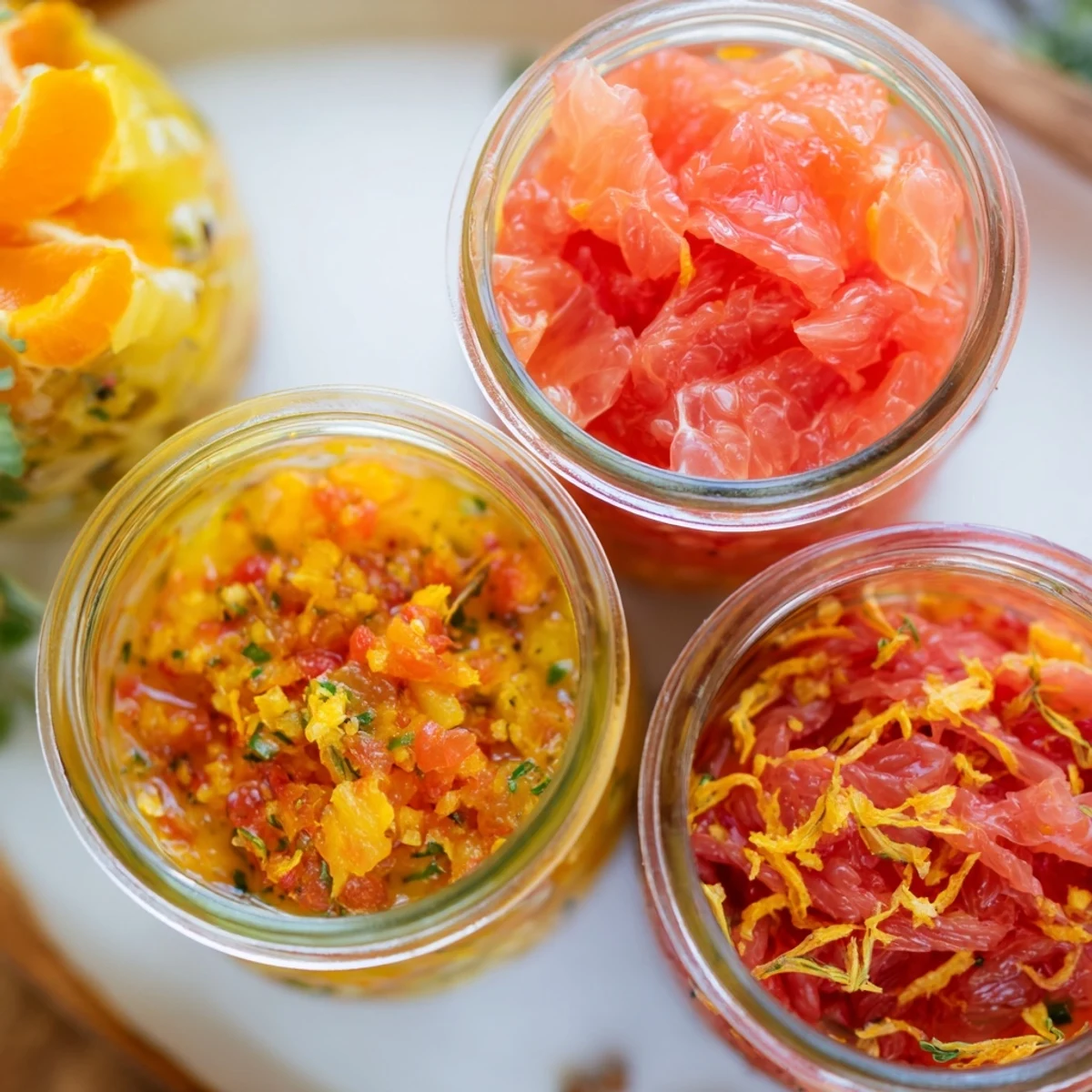 Homemade Citrus Dressings, a selection of delicious vinaigrettes with fresh ingredients and bright flavors.