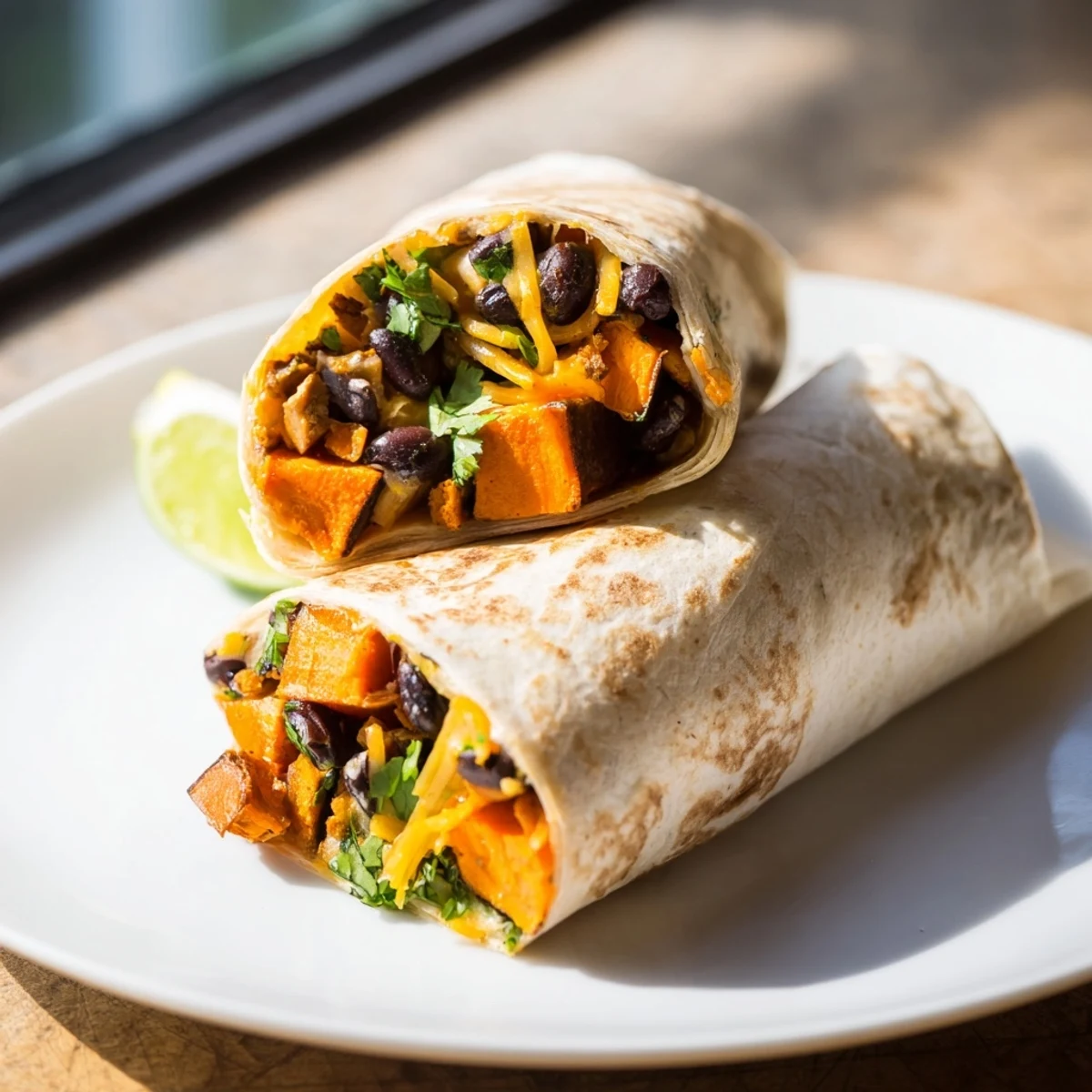 Roasted Sweet Potato Burritos