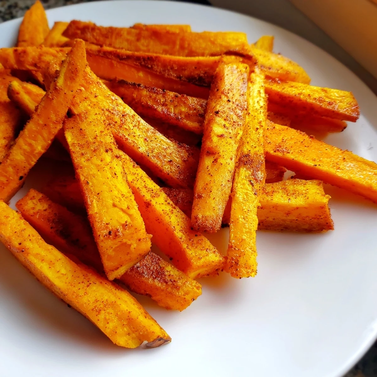 Homemade roasted sweet potato fries, a healthy and delicious side dish option, perfect for sharing.