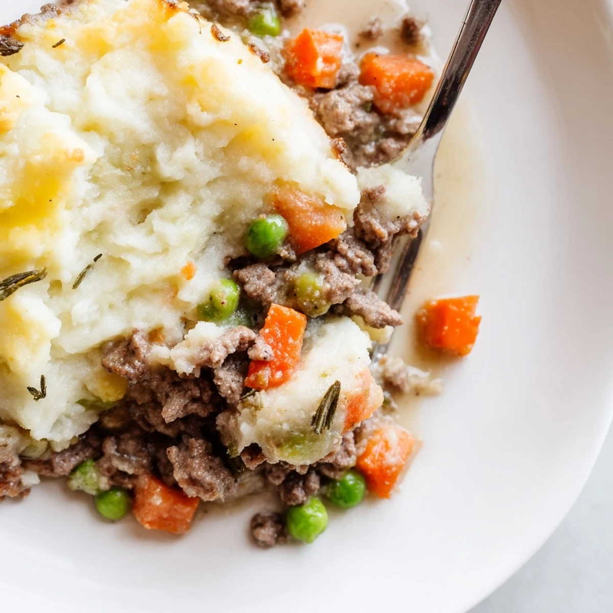 Served tableside, this comforting Beef Shepherds Pie with Cauliflower Mash Topping features creamy low-carb mash.