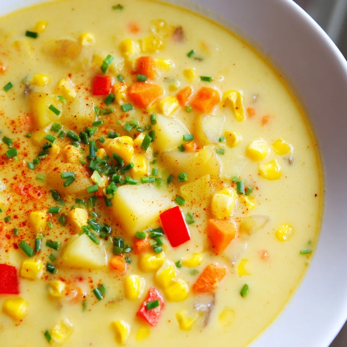 Creamy Corn Chowder Smoked
