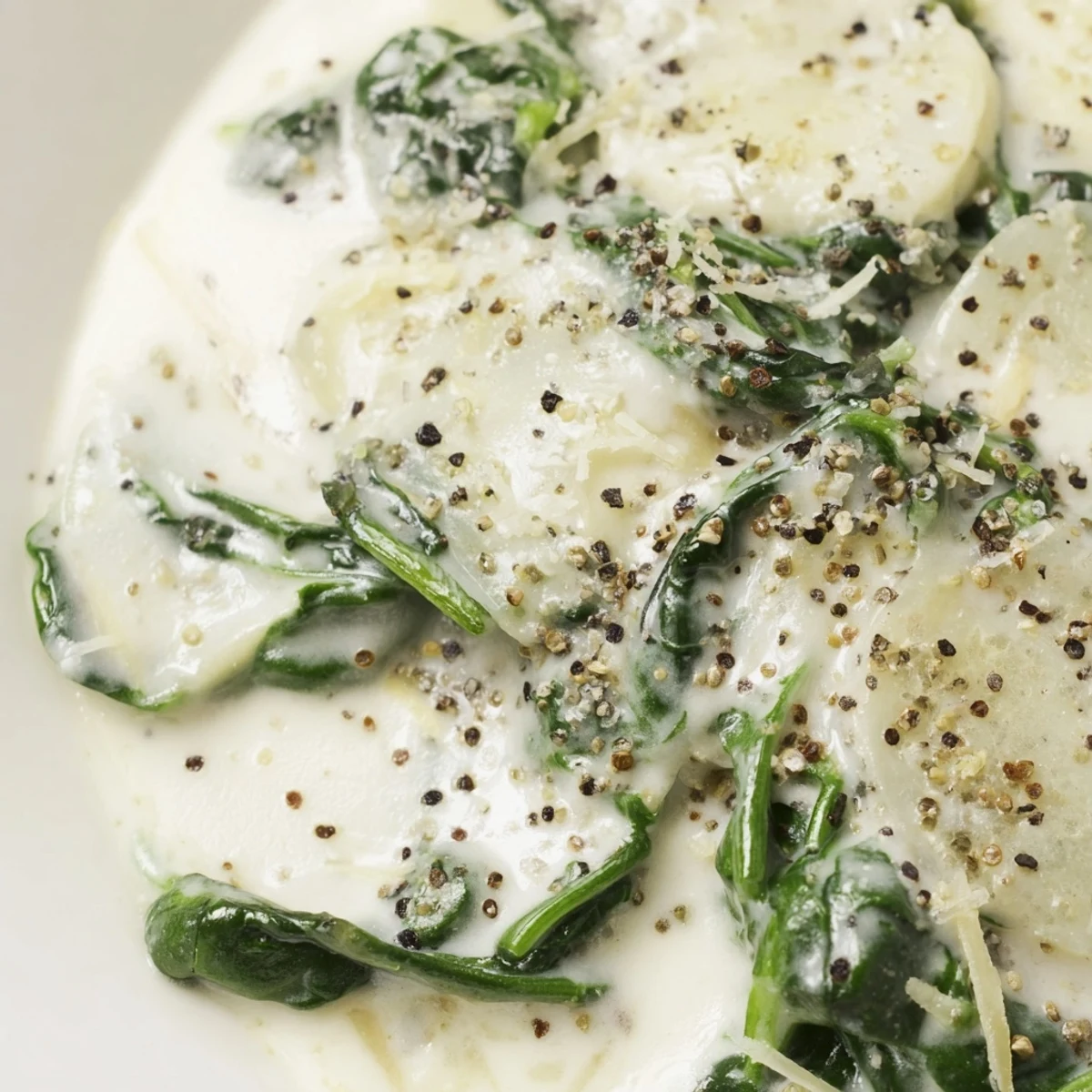 Creamy Spinach with Cream