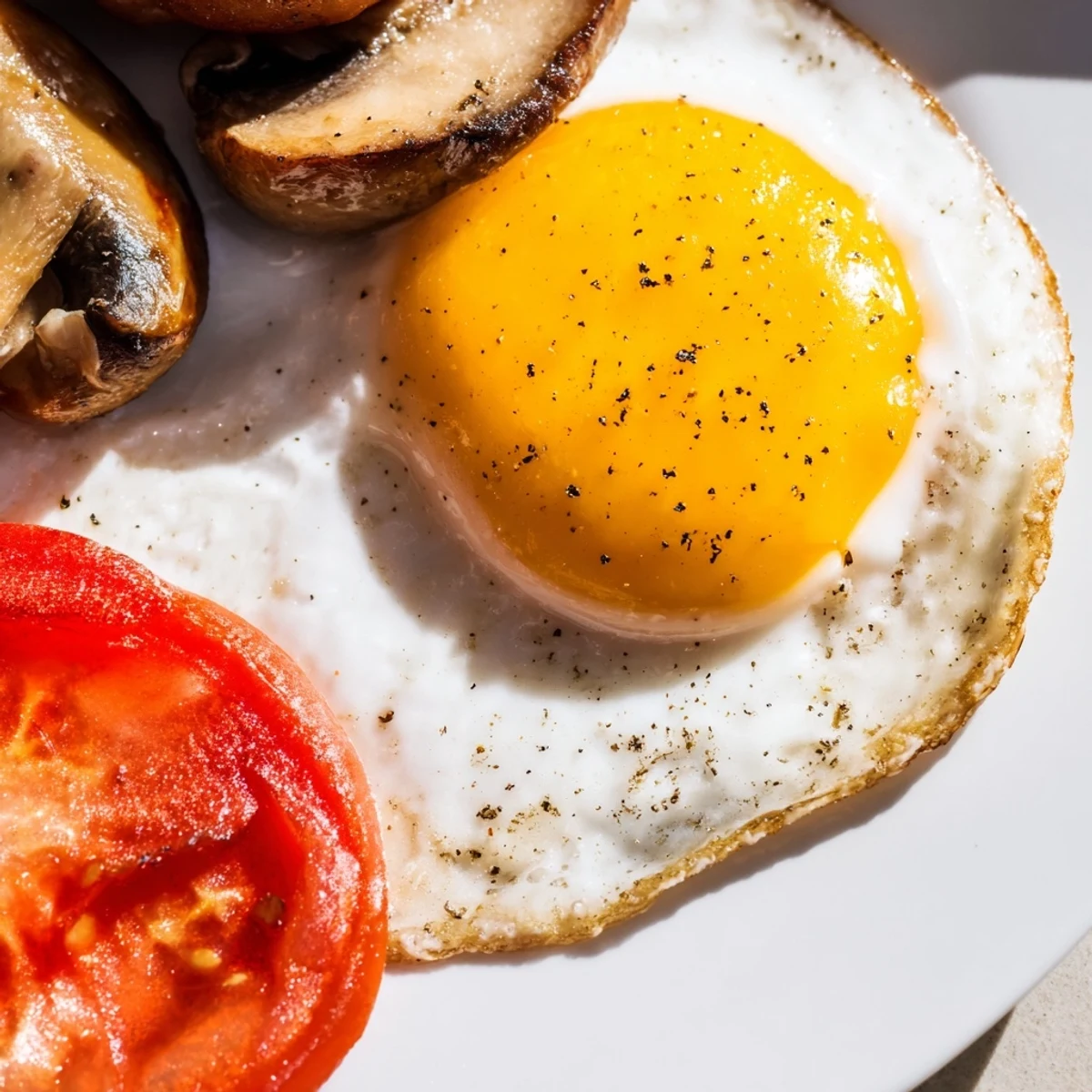 A steaming Traditional Irish Breakfast platter with golden sausages, crispy bacon, and sunny-side-up eggs on toast.