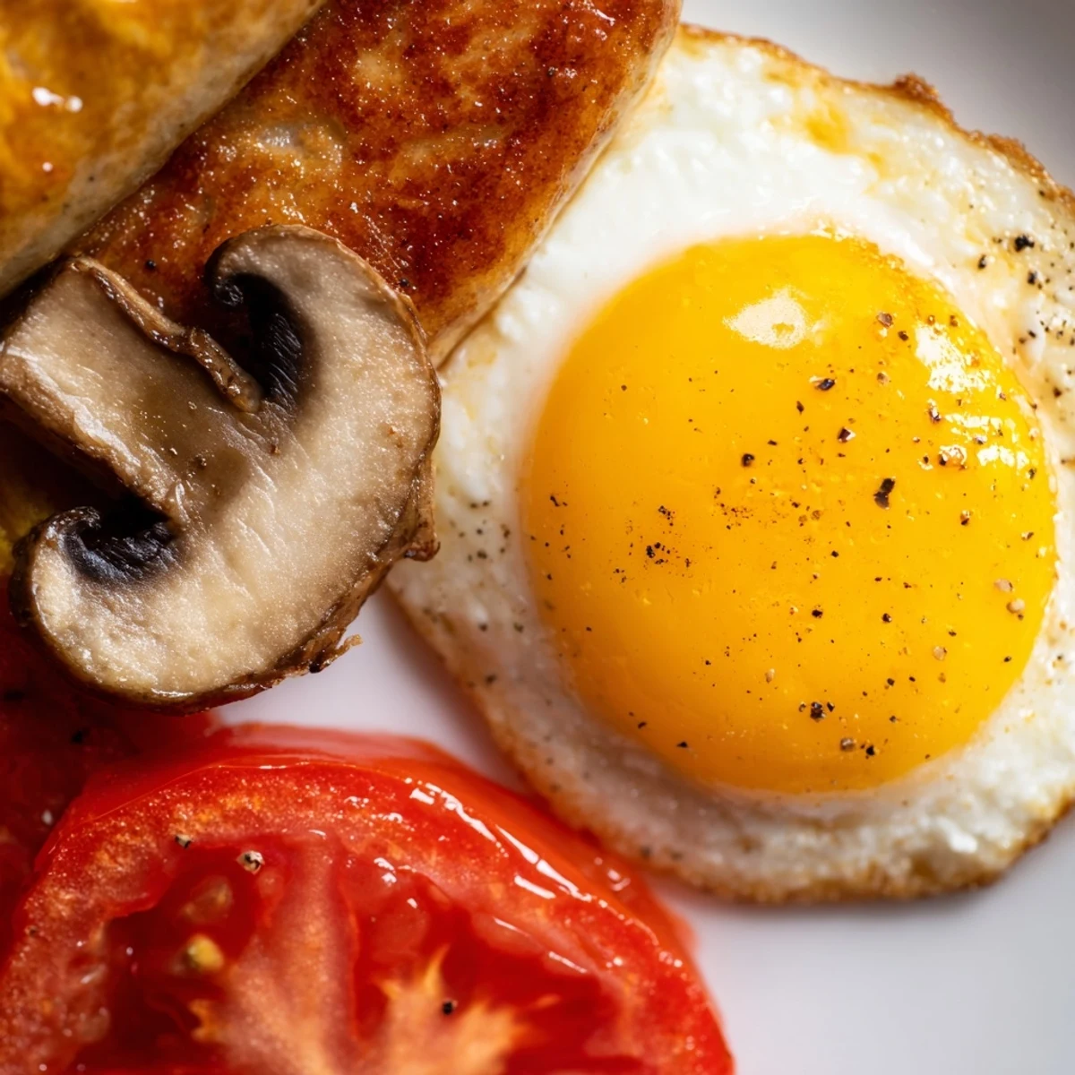 Fork ready Traditional Irish Breakfast featuring halal-friendly meats, soft eggs, and buttery toast, perfect for a cozy morning.