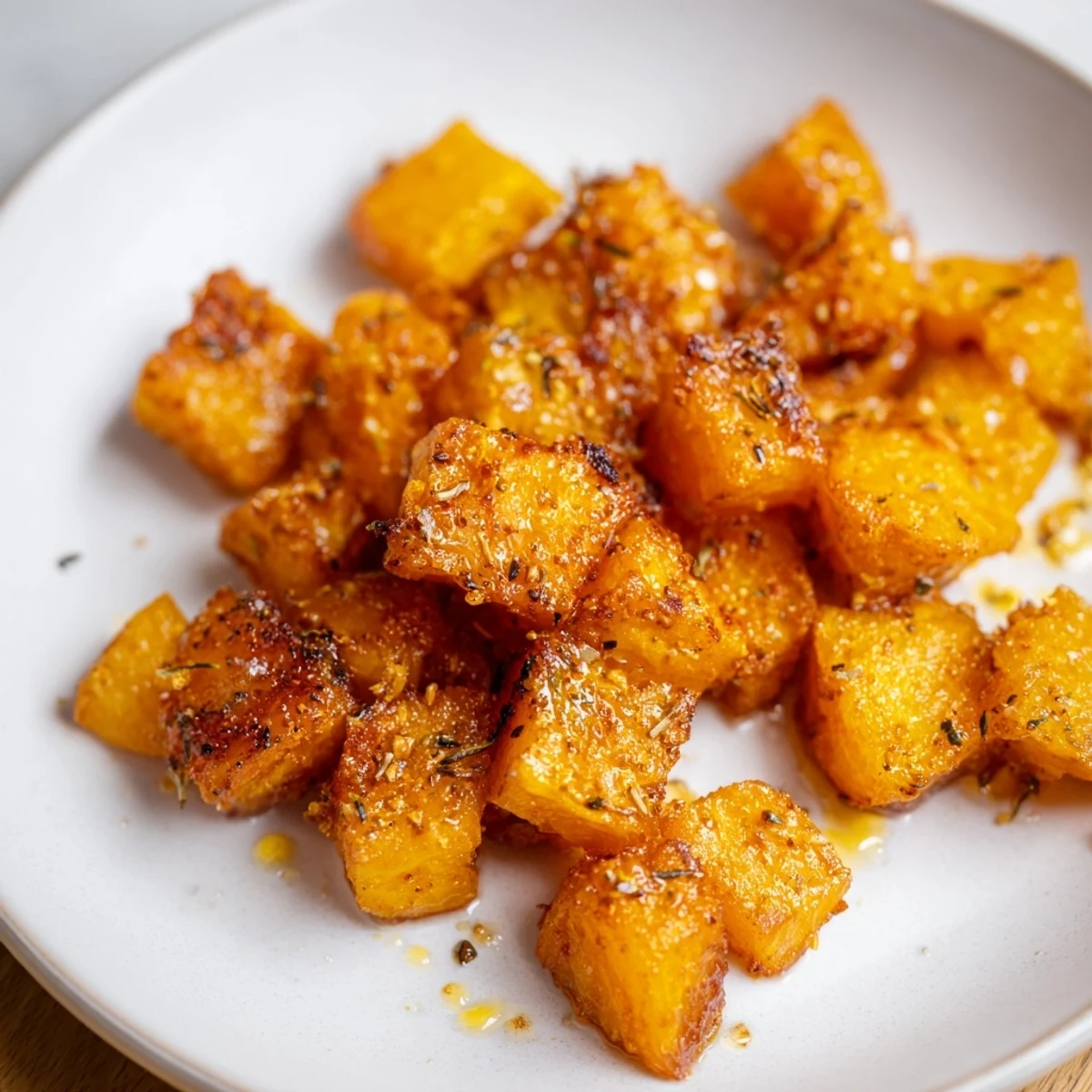 Roasted Creole Spiced Roasted Sweet Potatoes served as a Southern side dish with a zesty kick.