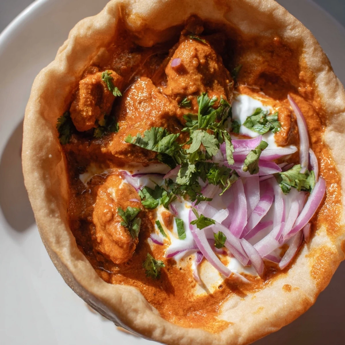 Butter Chicken Roti Bowls