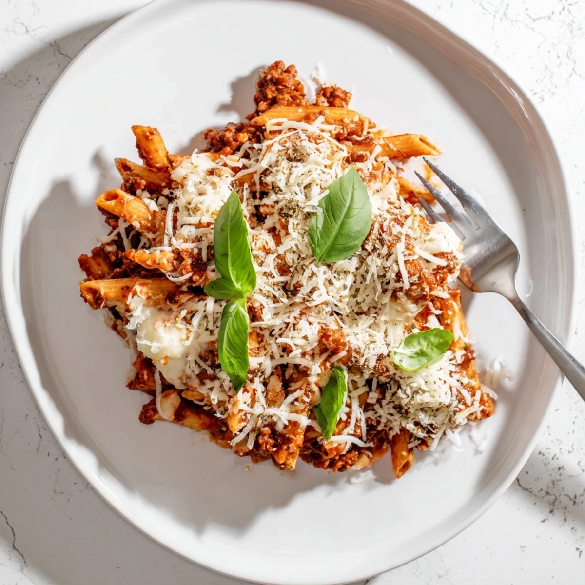 Hearty pasta dish featuring Italian sausage and three cheeses cooked perfectly in a slow cooker