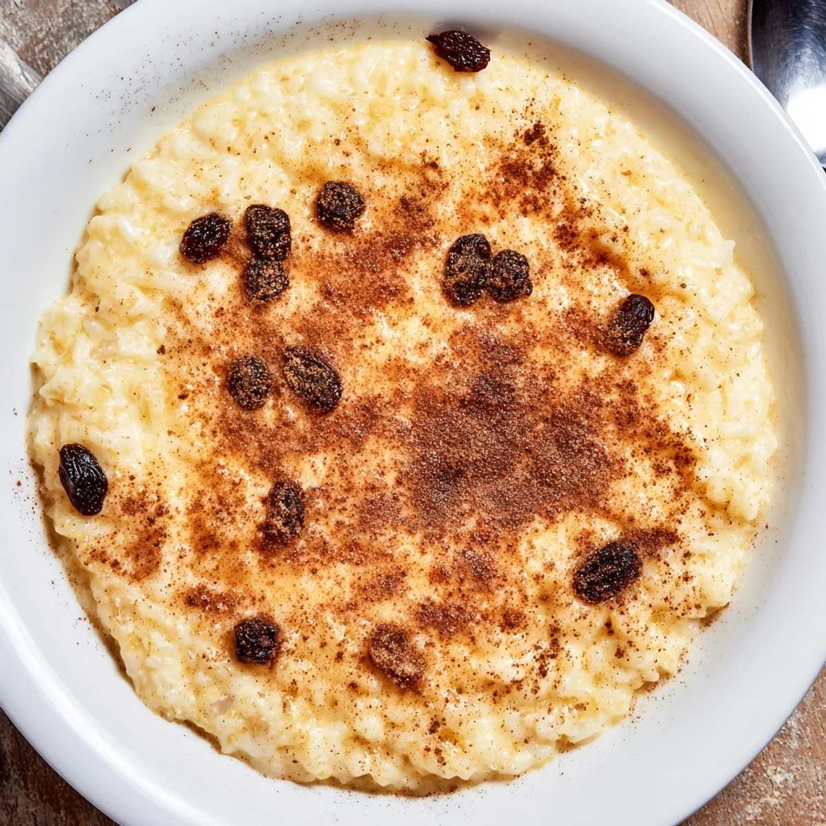 Delicious Condensed Milk Baked Rice Pudding Recipe To Try with warm, golden, cinnamon-sprinkled top
