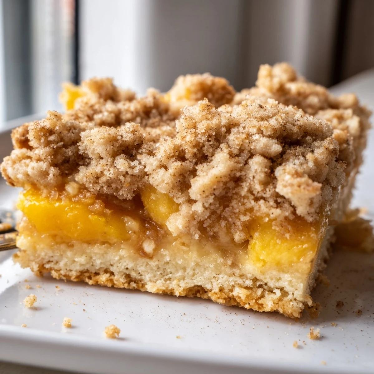 Sweet Buttery Peach Bars