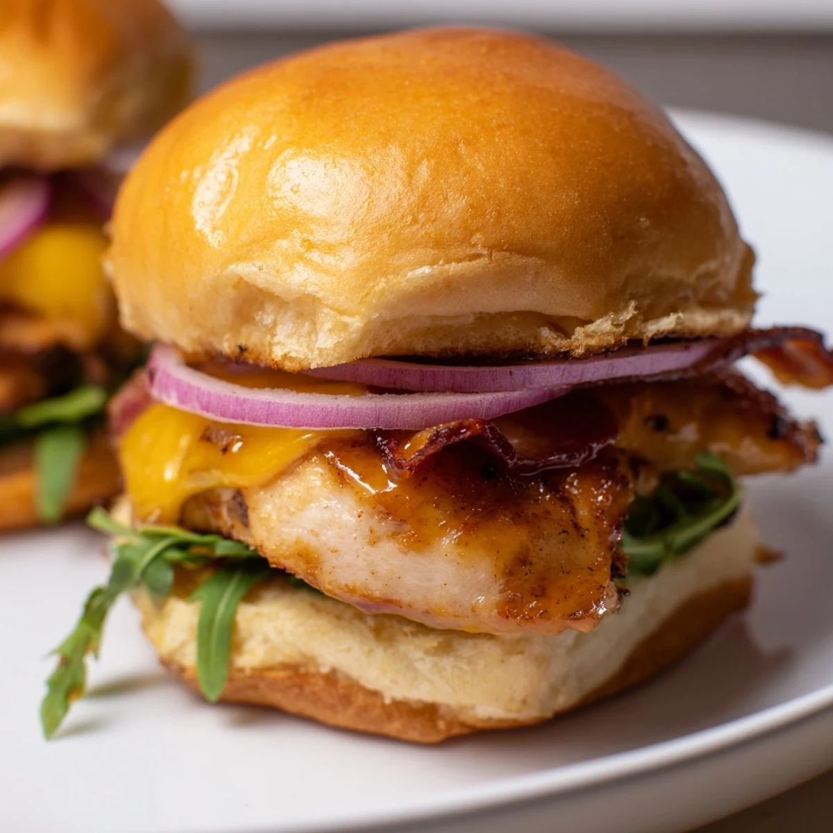 Maple Chicken Bacon Sliders