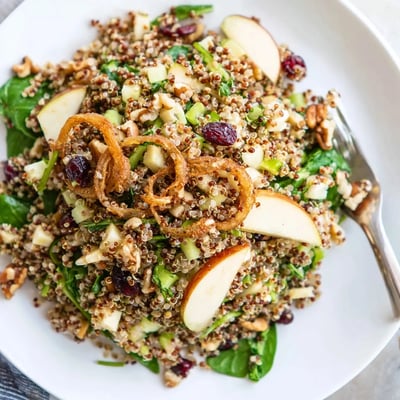 Honey Mustard Quinoa Apple Salad