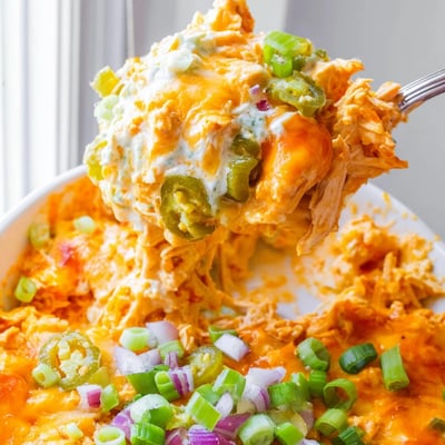 Jalapeno Buffalo Chicken Casserole