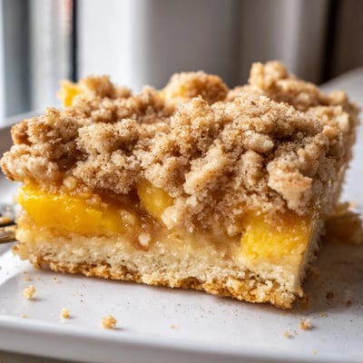 Sweet Buttery Peach Bars